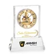 Ashland VividPrint™ Clock on Base - Gold Dial | https://www.bestnamebadges.com