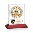 Ashland VividPrint™ Clock on Base - Gold Dial | https://www.bestnamebadges.com