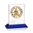 Ashland Clock on Base - Gold Dial | https://www.bestnamebadges.com