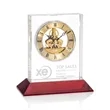 Ashland Clock on Base - Gold Dial | https://www.bestnamebadges.com