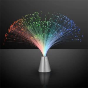 Fiber optic multicolor LED centerpiece