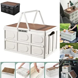 Foldable Camping Storage Box Car Trunk Organizer  | https://www.bestnamebadges.com