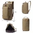 Oversized Heavy Duty Canvas Travel Duffel Backpack | https://www.bestnamebadges.com