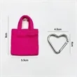 Mini Canvas Bag Charm Pouch Keychain Cute Accessory | https://www.bestnamebadges.com