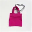 Mini Canvas Bag Charm Pouch Keychain Cute Accessory | https://www.bestnamebadges.com