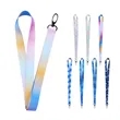 3/4" Polyester Custom Full Color Lanyard W/ Black Snap Hook | https://www.bestnamebadges.com