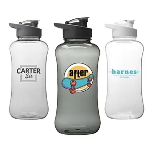 60 oz Athlete Plastic Sports Bottle w/ Flip top Lid & Handle | https://www.bestnamebadges.com
