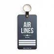 Custom Luggage Tag Keychains | https://www.bestnamebadges.com