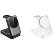 Foldable 3-in-1 Mobile Phone Holder Wireless Charger | https://www.bestnamebadges.com