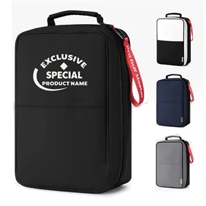 Portable Waterproof Zipper Golf Microfiber Shoe Bag