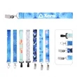 3/4" Full Color Polyester Wrist Lanyard Keychain | https://www.bestnamebadges.com