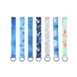 3/4" Custom Polyester Wrist Keychain Lanyard W/ Split Ring | https://www.bestnamebadges.com