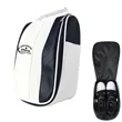 Portable Zippered Golf Shoe Bag With Buckled Handle | https://www.bestnamebadges.com