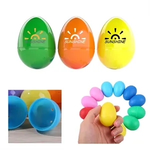 2.4" Plastic Colorful Eggs