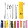 Portable 7 pcs Stainless Steel Cutlery Set | https://www.bestnamebadges.com