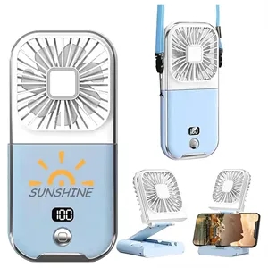 Folding Fan with Phone Holder