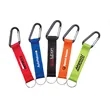 Personalized Strap Happy Carabiner Keychain | https://www.bestnamebadges.com