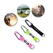 Personalized Strap Happy Carabiner Keychain | https://www.bestnamebadges.com