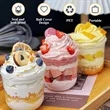 12 OZ Disposable clear Plastic Cups | https://www.bestnamebadges.com