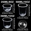 12 OZ Disposable clear Plastic Cups | https://www.bestnamebadges.com
