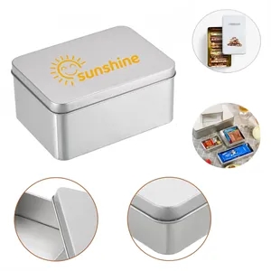 Metal Box Cookie Tins with Lids