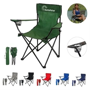 Heavy Duty Camping Chairs with Cup Holder and Carry Bag