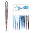 3/4" Full Color Polyester Lanyard Strap W/ Metal Key ring | https://www.bestnamebadges.com