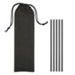 5-Pack On The Go Straws With Pouch | https://www.bestnamebadges.com