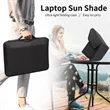 Portable Laptop Sun Shade Privacy Foldable Protective Cover | https://www.bestnamebadges.com