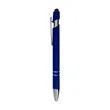 Soft Rubber Finish Click Metal Ballpoint Stylus Pen | https://www.bestnamebadges.com