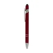 Soft Rubber Finish Click Metal Ballpoint Stylus Pen | https://www.bestnamebadges.com