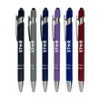 Soft Rubber Finish Click Metal Ballpoint Stylus Pen | https://www.bestnamebadges.com