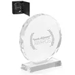 Round Edge Branded Crystal Awards | https://www.bestnamebadges.com