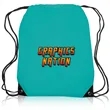 Black Trim Drawstring Bag | https://www.bestnamebadges.com