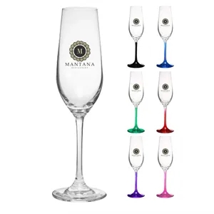 8 oz. Lead Free Crystal Champagne Glasses | https://www.bestnamebadges.com