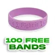 Debossed - 3/4 inch Wristband-A | https://www.bestnamebadges.com