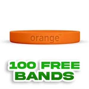 Debossed Silicone Wristband Bracelet | https://www.bestnamebadges.com