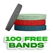 Debossed Silicone WristBracelet | https://www.bestnamebadges.com