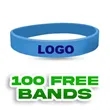 Custom Printed Silicone Wristbands-H | https://www.bestnamebadges.com