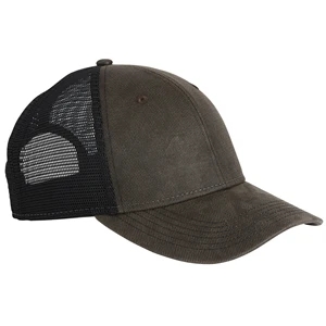 Faux Waxy Trucker | https://www.bestnamebadges.com