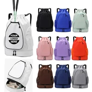 Tennis Racquets Gym Bag Badminton Shoe Compartment Backpack | https://www.bestnamebadges.com