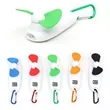 Mini Handheld Pocket LED Fan with Carabiner | https://www.bestnamebadges.com