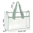 Pvc Transparent Waterproof Tote Expandable File Folder Bag | https://www.bestnamebadges.com