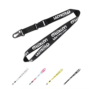 3/4" Polyester Detachable Lanyards W/ Sling Clasp Hook