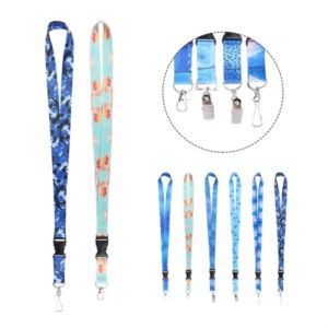 3/4" Full Color Sublimated Detachable Lanyards Badge Holder