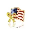 7/8 " Single Stock Flag Pins | https://www.bestnamebadges.com