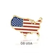 7/8 " Single Stock Flag Pins | https://www.bestnamebadges.com