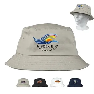 Full Color Imprint Cotton Bucket Hat | https://www.bestnamebadges.com