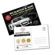 4" x 6" Custom Scratch-N-Win Card | https://www.bestnamebadges.com