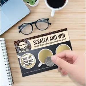3" x 5" Custom Scratch-N-Win Card